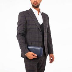 Клатч мужской Lakestone Bantry Dark Blue.