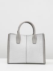 Сумка-тоут Vanessa Scani 0942-364 cocco grigio chiaro.